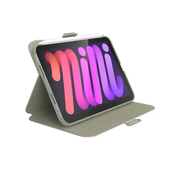 Case Speck Balance Folio con Microban Para iPad Mini 6 (Exclusivo de Apple) - Gris