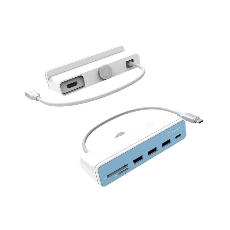 Multipuerto Adam Elements CASA i7 USB-C 7 en 1/iMac M1 - Blanco