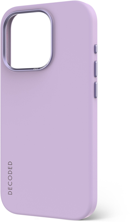Case de silicona antimicrobiana DECODED para iPhone 15 Pro - Lavanda