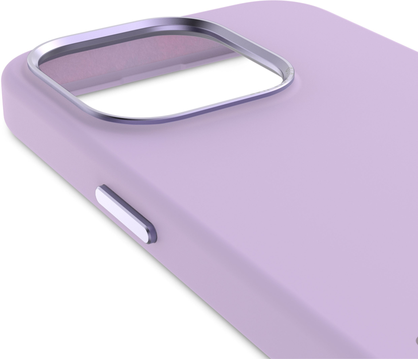 Case de silicona antimicrobiana DECODED para iPhone 15 Pro - Lavanda