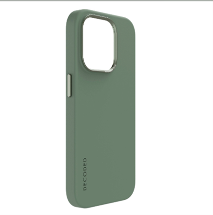 Case de silicona antimicrobiana DECODED para iPhone 15 Pro Max - Verde