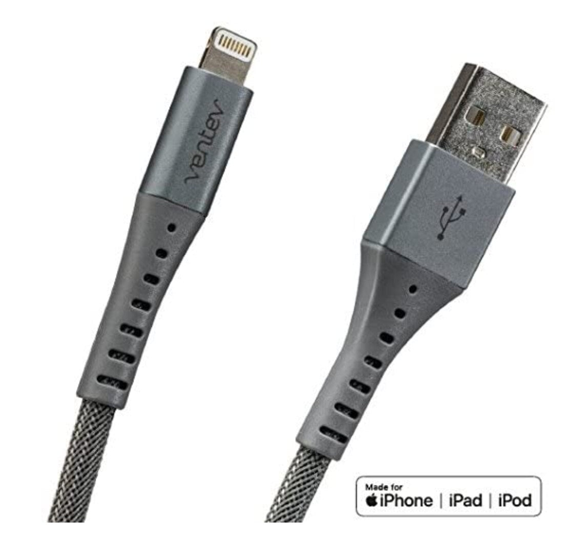 Cable de Aleacion VENTEV Lightning Premium Alloy de 3m - - Gris Espacial