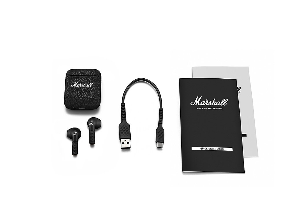 Audífonos internos Marshall Minor III True Wireless - Negro