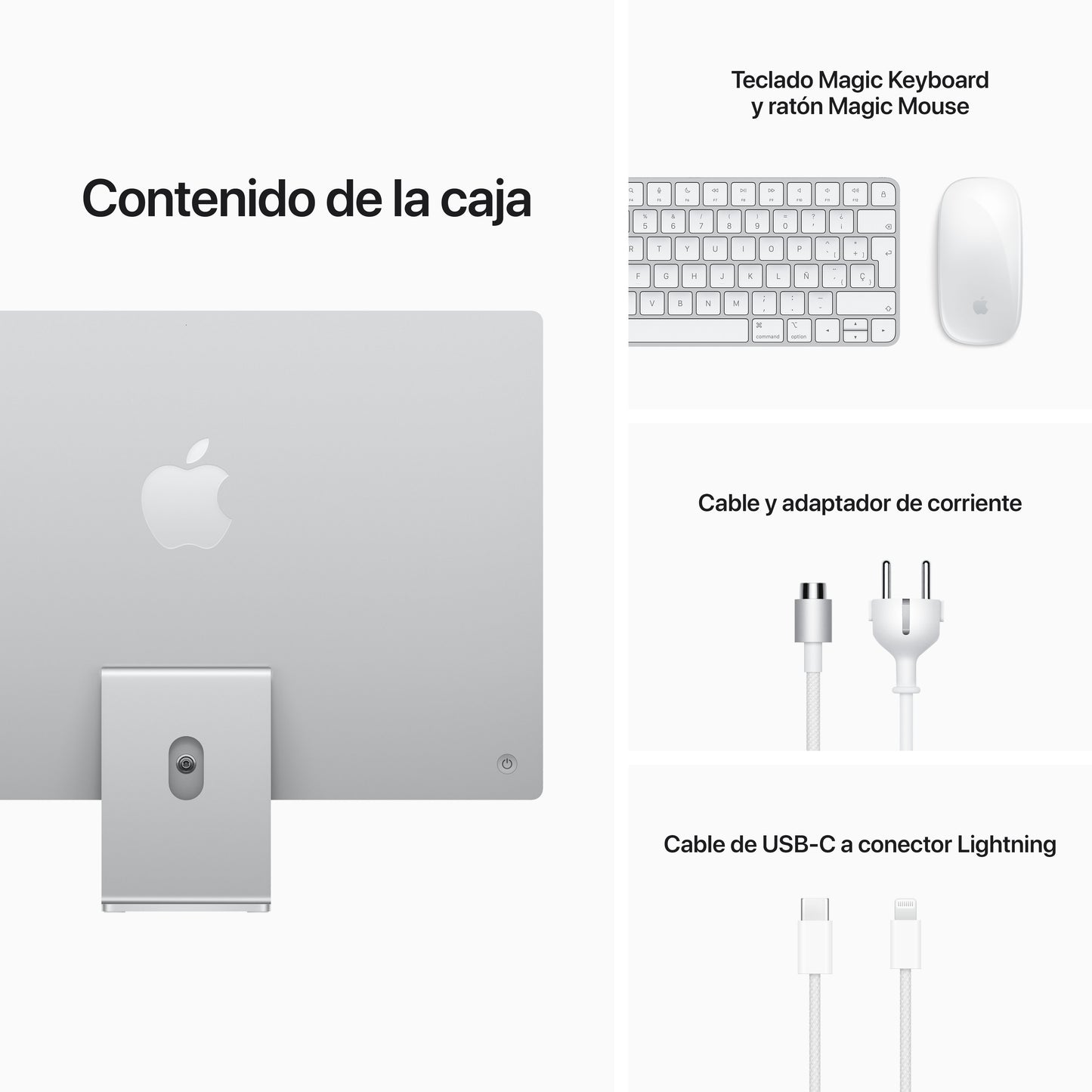 iMac con pantalla Retina 4,5K de 24 pulgadas Chip M1 de Apple con CPU de ocho núcleos y GPU de siete núcleos