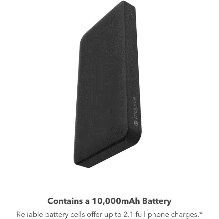 Batería portátil MOPHIE POWERSTATION de 10,000mAh - Negro