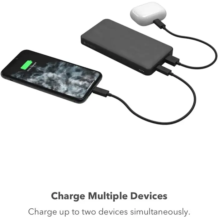 Batería portátil MOPHIE POWERSTATION de 10,000mAh - Negro