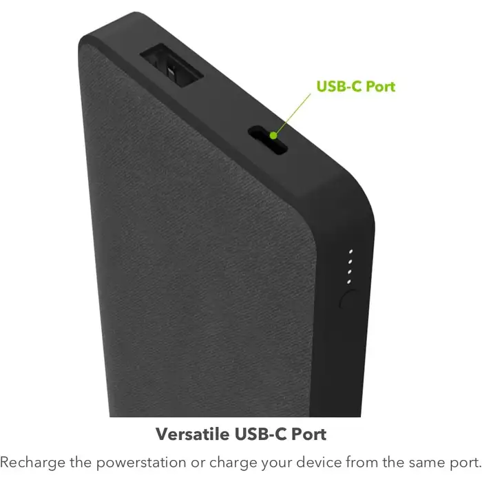 Batería portátil MOPHIE POWERSTATION de 10,000mAh - Negro