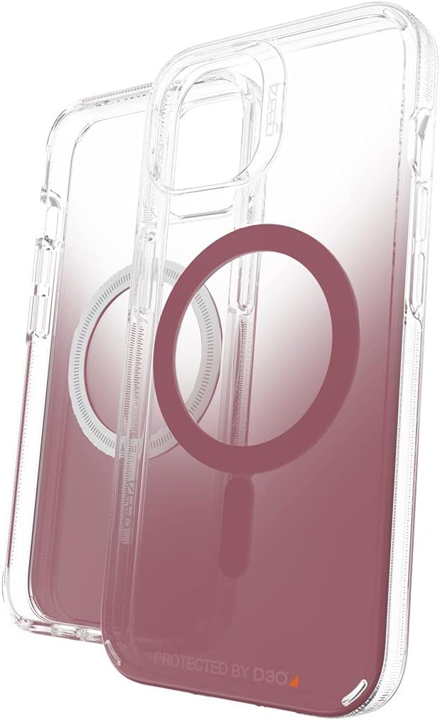 Case GEAR4 MILAN SNAP con MagSafe Para iPhone 13 - Transparente/rosa
