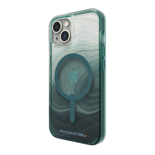 Case GEAR4 Milan Snap con MagSafe para iPhone 14 Plus - Transparente/Verde