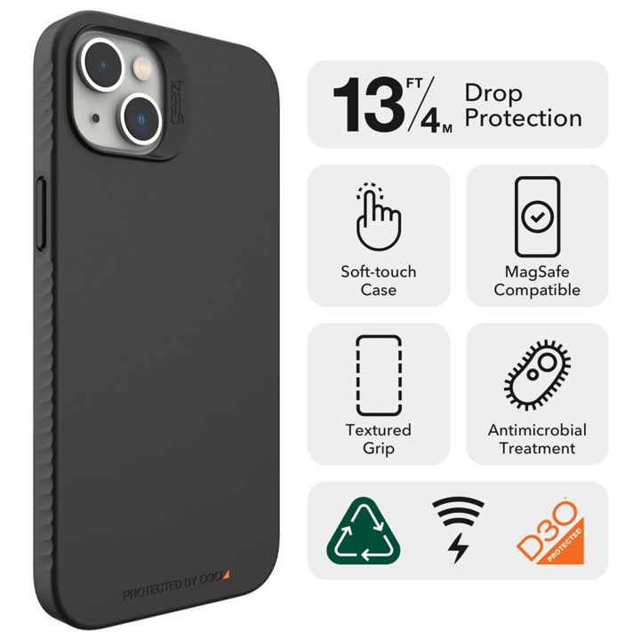 Case Zagg GEAR4 RIO SNAP Para iPhone 14 Plus - Negro