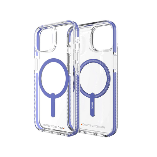 Case GEAR4 Santa Cruz Snap con Magsafe Para iPhone 14 - Morado/Transparente