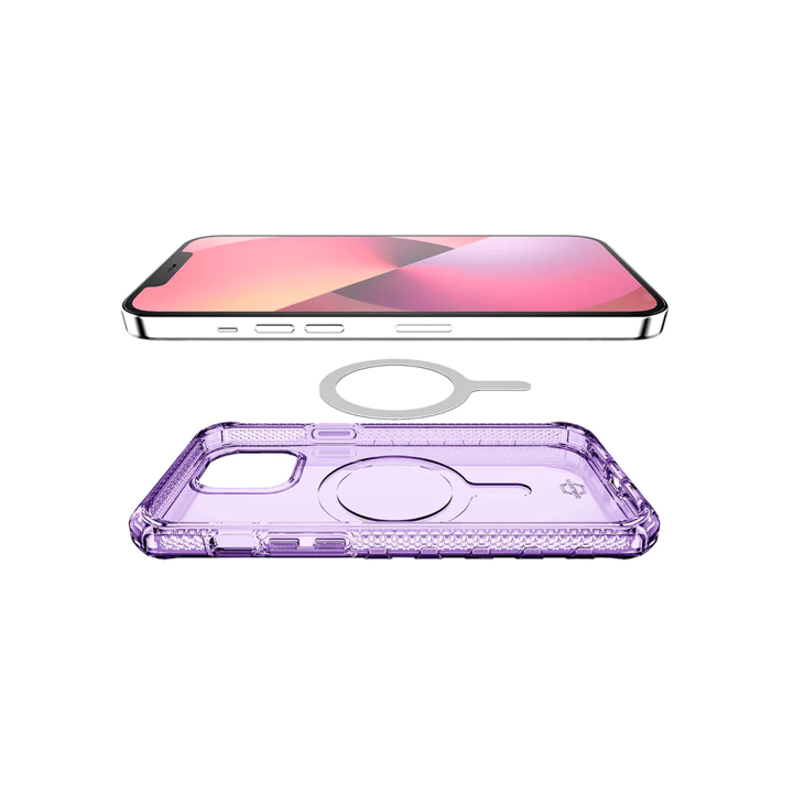 Case ITSKINS SUPREME MAGCLEAR Para iPhone 13 - Purpura