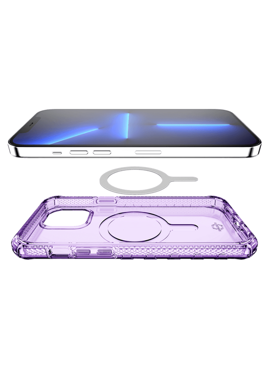 Case ITSKINS SUPREME MAGCLEAR para iPhone 13 Pro - Purpura