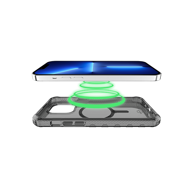 Case ITSKINS Supreme MagClear para iPhone 14 Pro Max - Grafito