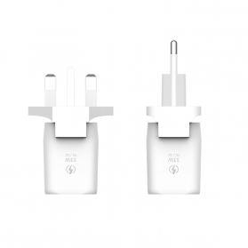 Cargador de pared compacto ADAM ELEMENTS OMNIA P3 USB-C de 33W - Blanco