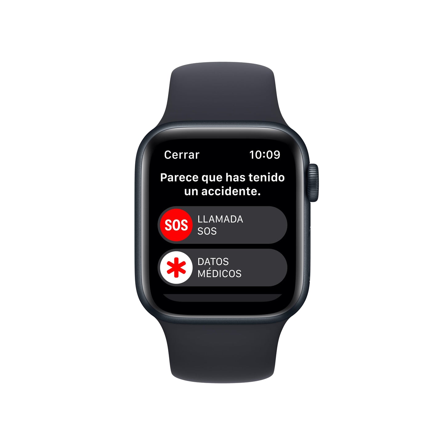 Apple Watch SE (GPS) - Caja de aluminio en color medianoche de 40 mm - Correa deportiva en color medianoche - Talla única