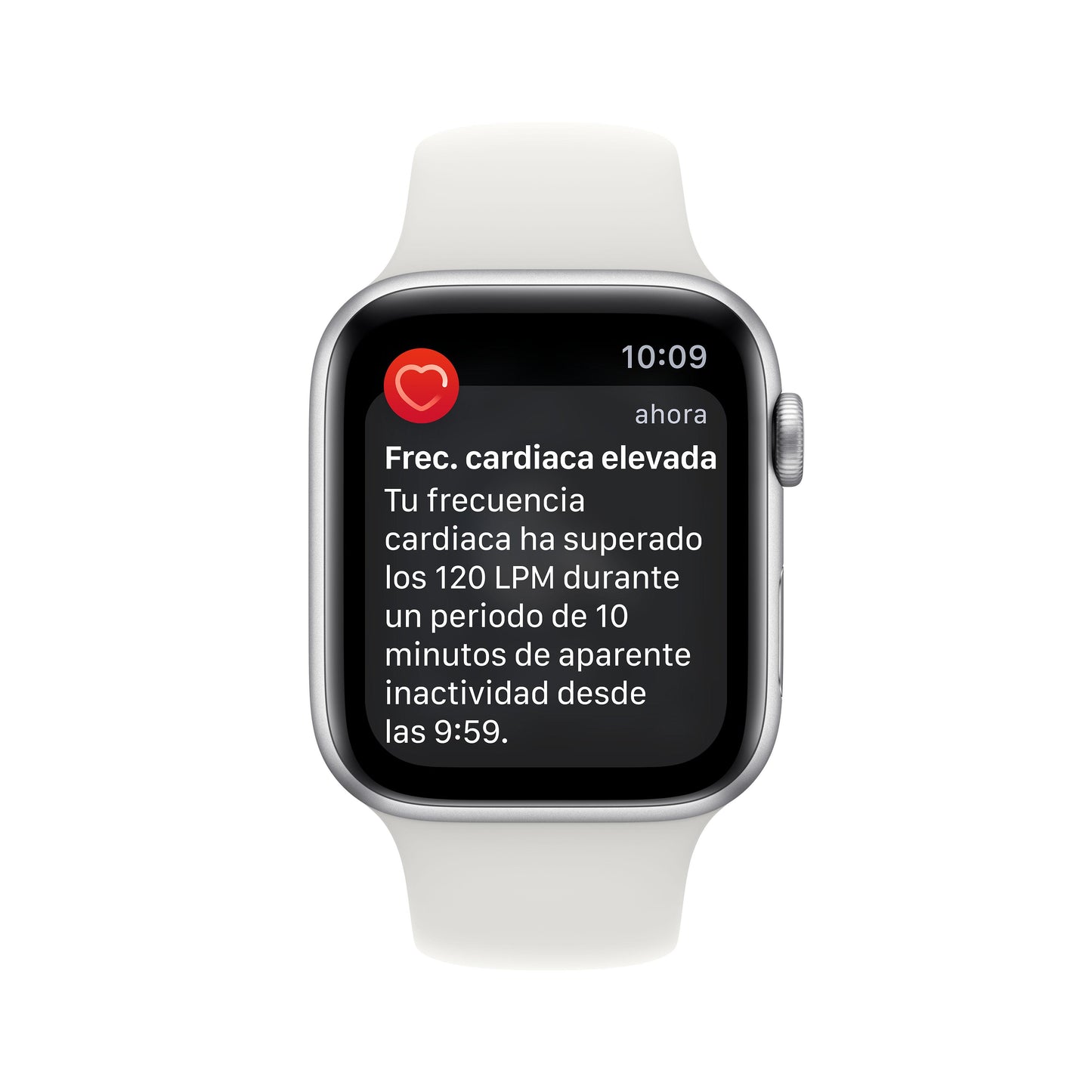 Apple Watch SE (GPS) - Caja de aluminio en plata de 44 mm - Correa deportiva blanca - Talla única