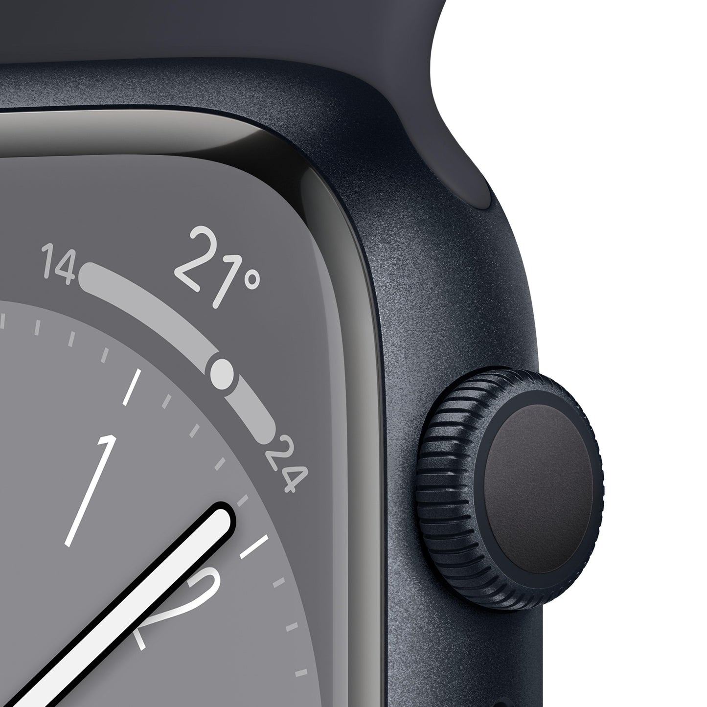 Apple Watch Series 8 (GPS) - Caja de aluminio en color medianoche de 41 mm - Correa deportiva en color medianoche - Talla única