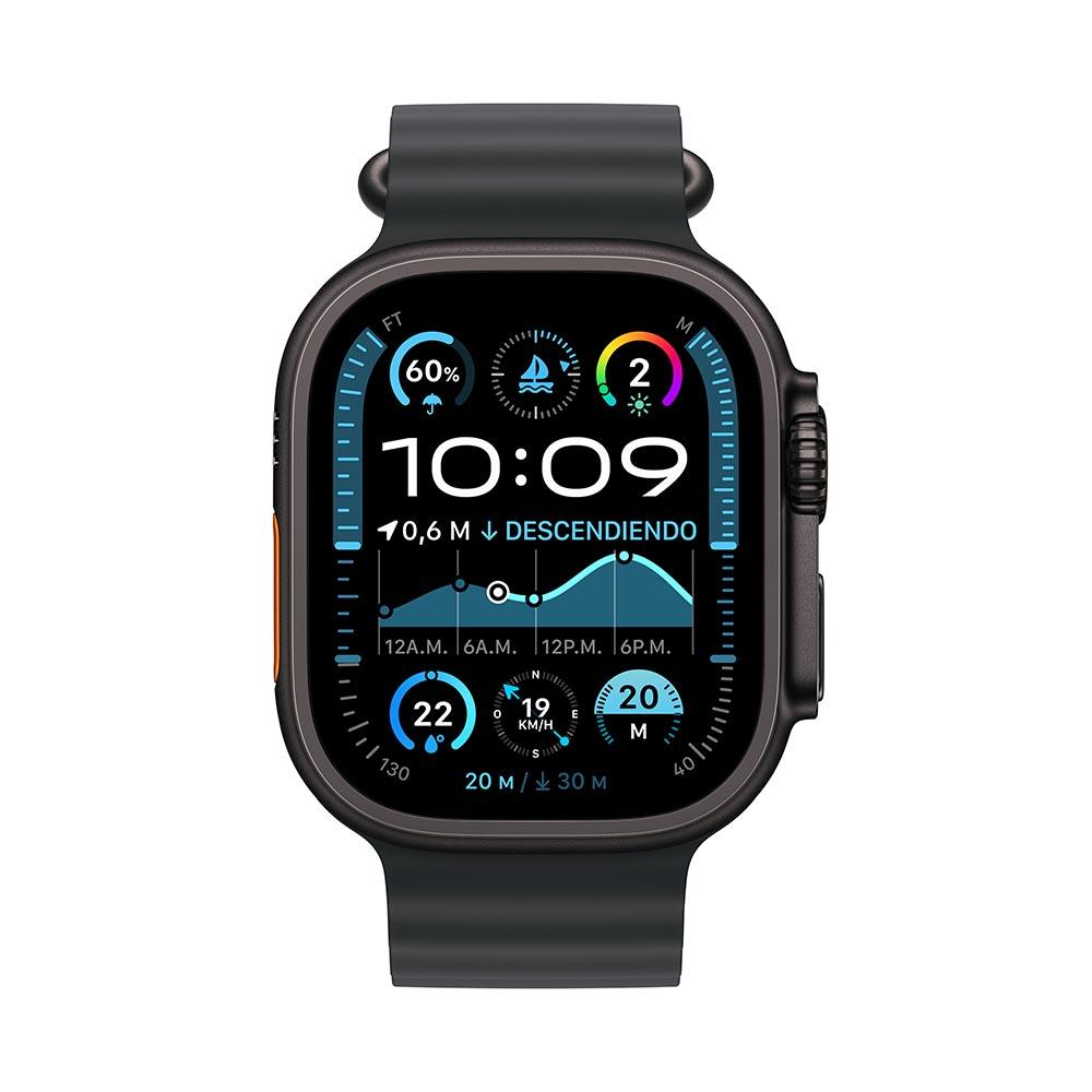 Apple Watch Ultra 2 GPS + Cellular • Caja de titanio negro de 49 mm • Correa Ocean negra
