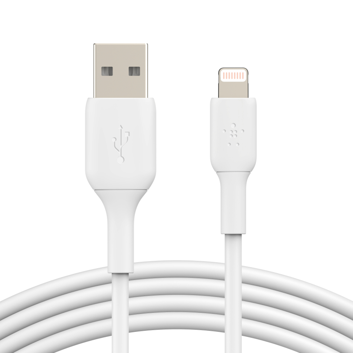 Cable Belkin USB-A a Lightning - 2M - Mixit - Blanco