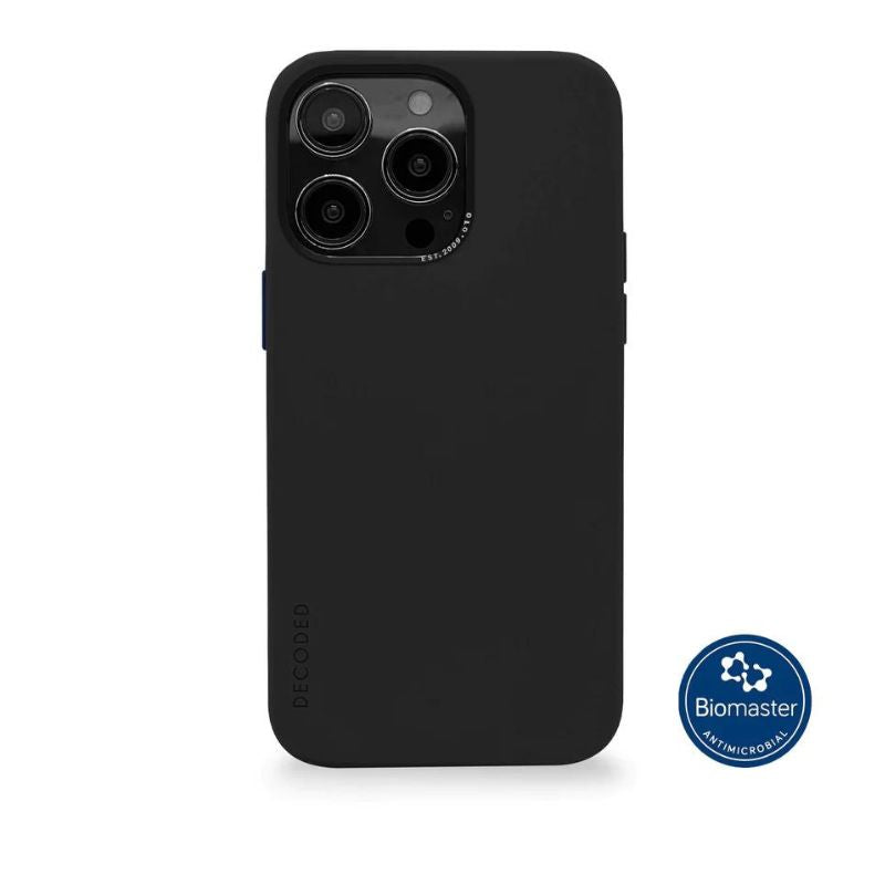 Case de Silicona DECODED BACK COVER Para iPhone 14 Pro - Charcoal