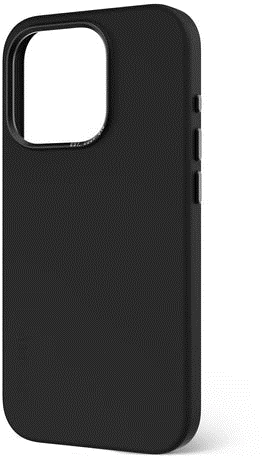 Case de silicona antimicrobiana DECODED para iPhone 15 Pro Max -  Negro