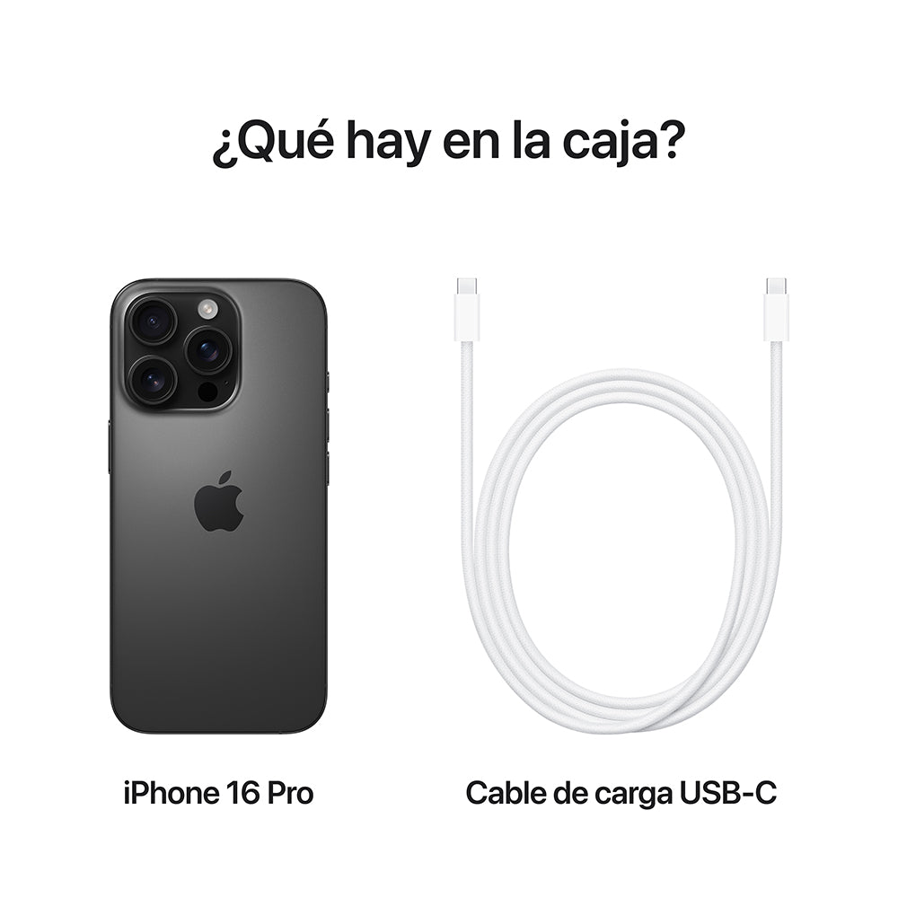 iPhone 16 Pro 128 GB Titanio negro