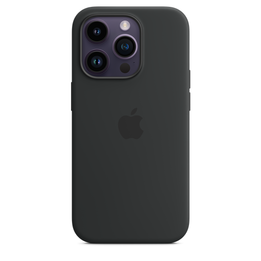 Case de silicona con MagSafe Para iPhone 14 Pro - Negro