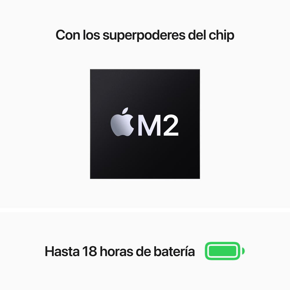 MacBook Pro de 13 pulgadas Chip M2 de Apple con CPU de ocho núcleos y GPU de diez núcleos