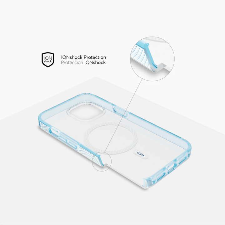 Case NCO SAFECASE FORCE con MagSafe Para iPhone 14  - Transparente