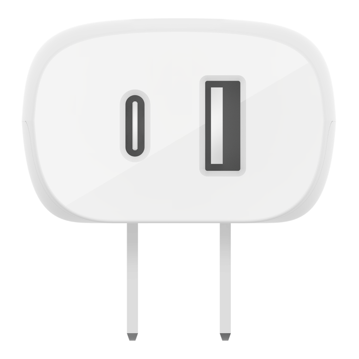 Cargador de Pared Dual con Cable PPS + USB-C con conector Lightning - BELKIN - Blanco