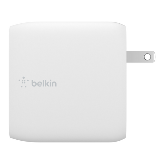 Cargador Belkin 68w - USB-C GAN PD 50w / USB-C GAN PD 18w - Blanco