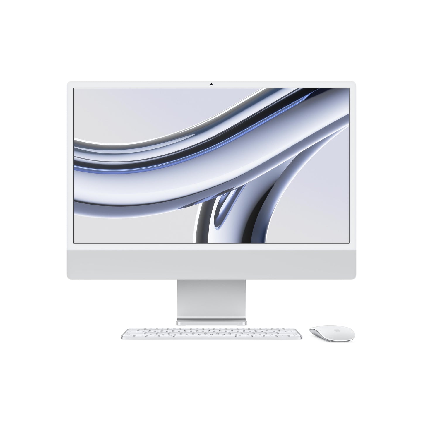 iMac con pantalla Retina 4,5K de 24 pulgadas: Chip M3 de Apple con CPU de 8 núcleos y GPU de 8 núcleos, 256 GB SSD - Plata