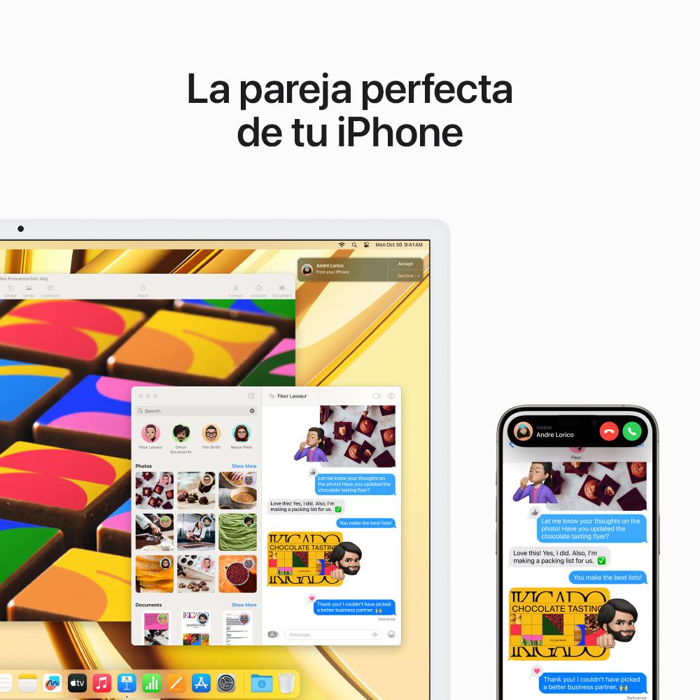 iMac con pantalla Retina 4,5K de 24 pulgadas: Chip M3 de Apple con CPU de 8 núcleos y GPU de 8 núcleos, 256 GB SSD - Plata