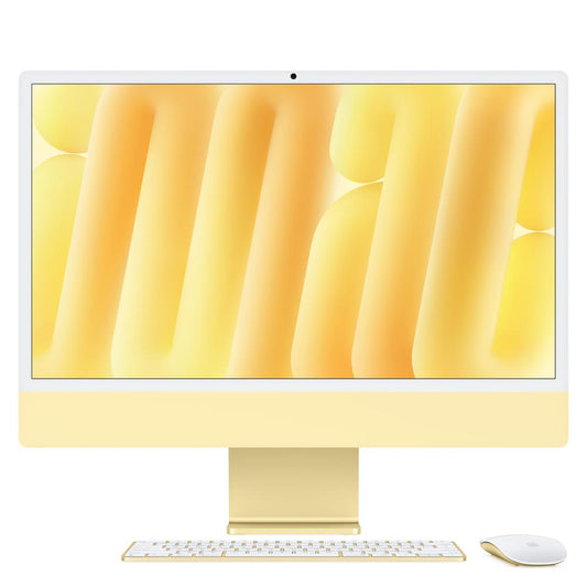 iMac con pantalla Retina 4,5K de 24 pulgadas: Chip M4 de Apple con CPU de 8 núcleos y GPU de 8 núcleos, 256 GB SSD - Amarillo