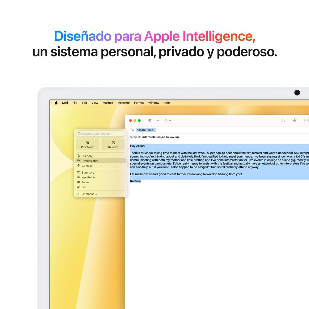 iMac con pantalla Retina 4,5K de 24 pulgadas: Chip M4 de Apple con CPU de 8 núcleos y GPU de 8 núcleos, 256 GB SSD - Amarillo