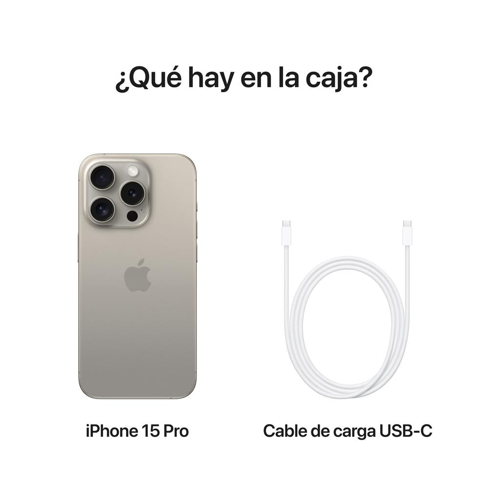 iPhone 15 Pro 256 GB Titanio natural