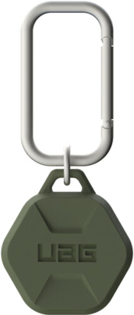 uag (apple exclusive) scout airtags - olive