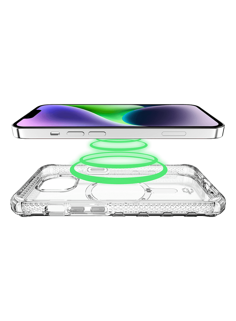 Case ITSKINS SUPREME MAGCLEAR Para iPhone 14 Plus - Grafito