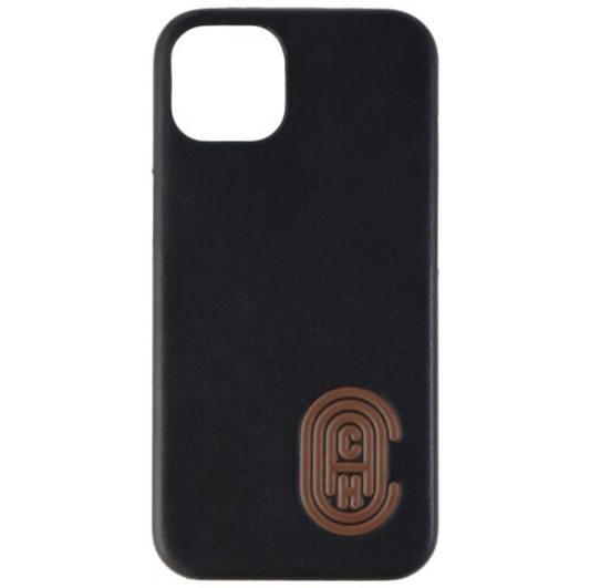 Case Coach Slim Envoltura De Cuero En Relieve Para iPhone 14- Negro