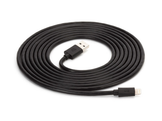 Cable Griffin USB-A a Lightning de 10 pies - Negro