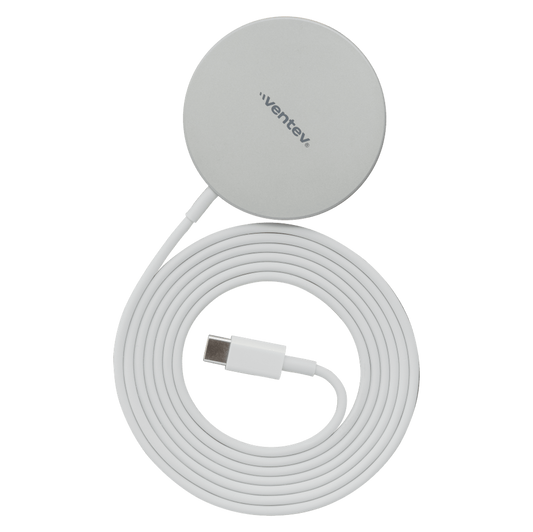 Cargador Magnético Inalámbrico con MagSafe VENTEV de 15W 1 Metro - Gris