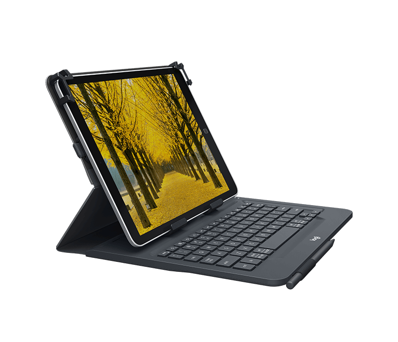 Case Logitech Universal Folio con Teclado Para iPad 9.7 - Negro